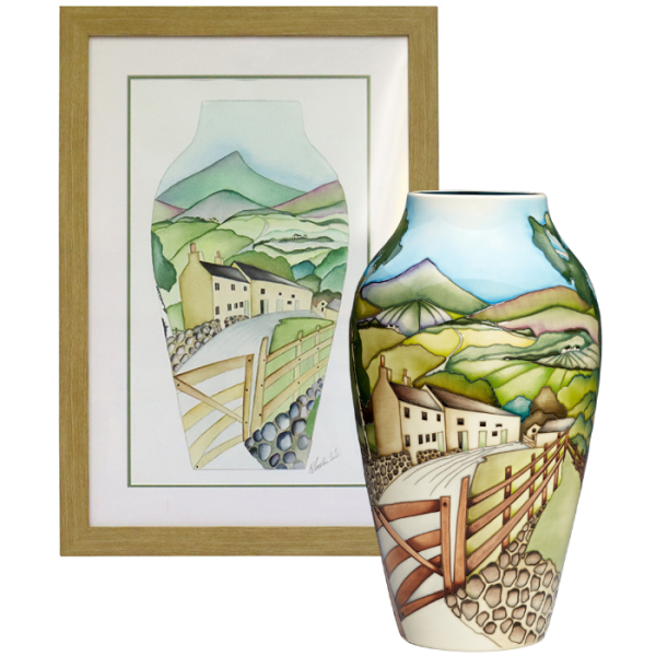 Back dane - Vase + Watercolour
