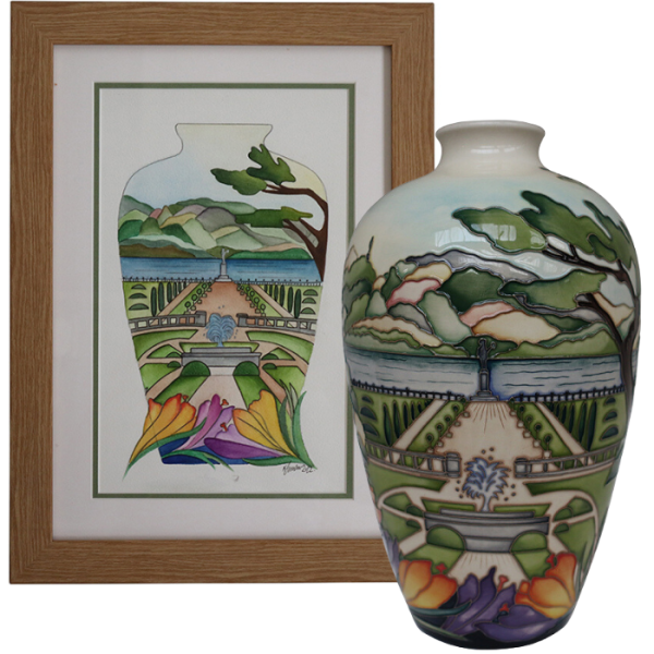 Trentham - Vase + Watercolour