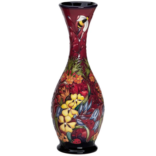 Flambe Meadow White  - Vase