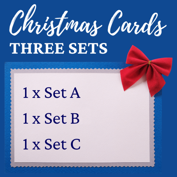 Sets of Christmas Cards A, B & C - 1 of each Design - Christmas Card