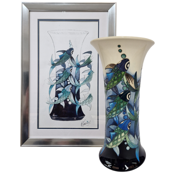 Aqua - Into the Deep - Vase + Watercolour
