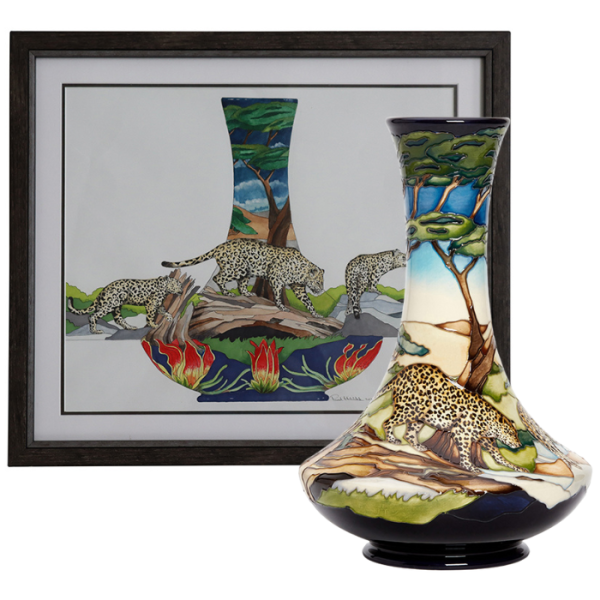 Kalahari - Vase + Watercolour