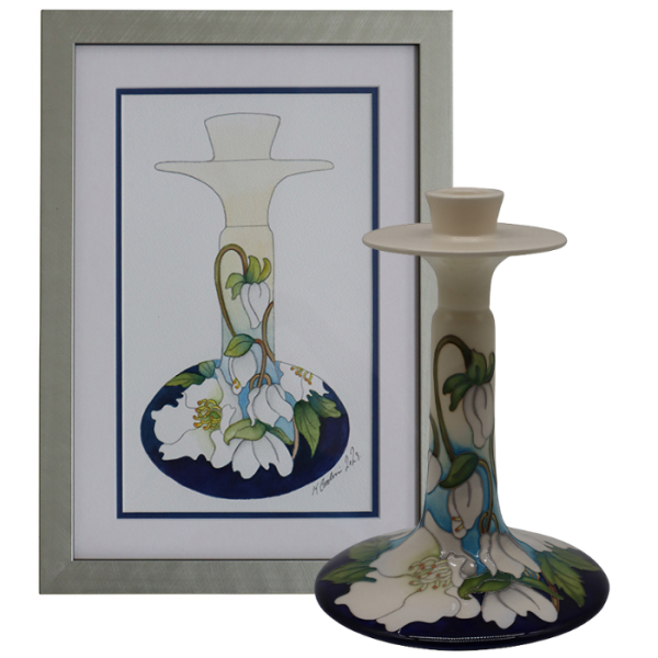 Lenten Hellebore - Candlestick + Watercolour