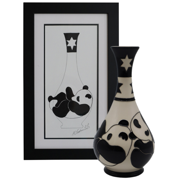 Panda Carousel - Vase + Watercolour