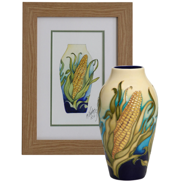 The Sweetest Corn - Vase + Watercolour