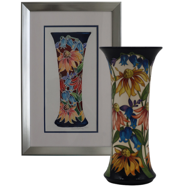 Echinacea - Vase + Watercolour