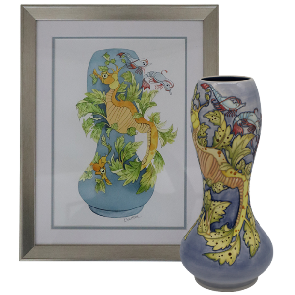 Leafy Sea Dragon - Vase + Watercolour