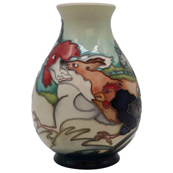 Fox & Rooster 1 - Vase
