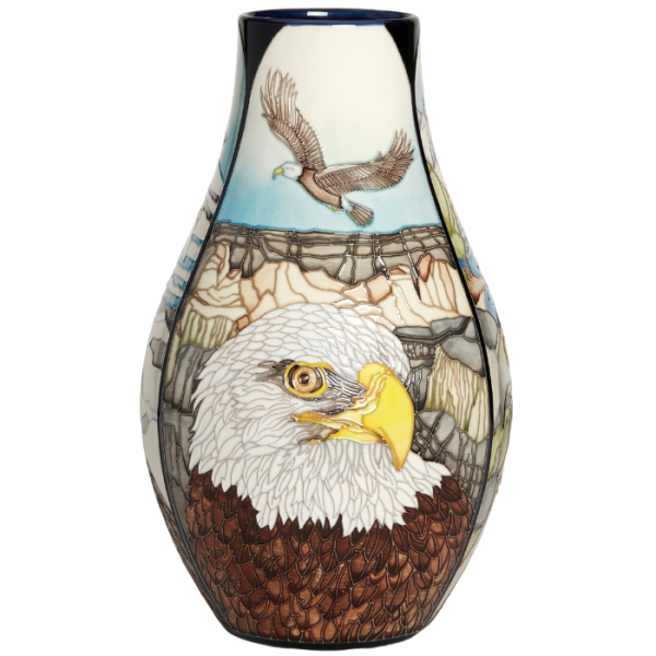 On Eagles Wings - Vase