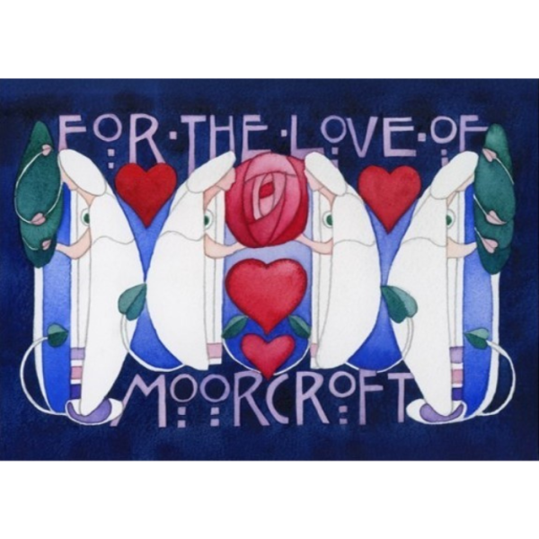 For the Love of Moorcroft - Greeting Card