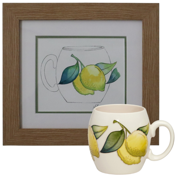 Assam Lemons - Mug + Watercolour