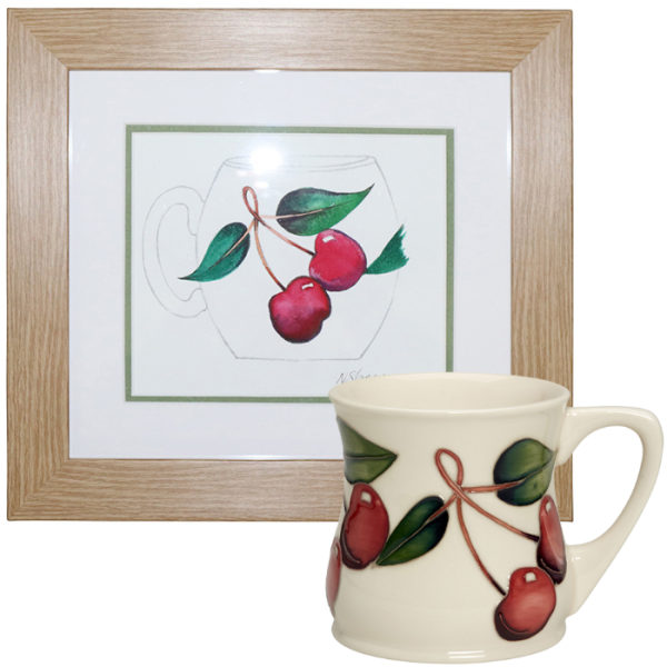 Cherries Cluster - Mug + Watercolour